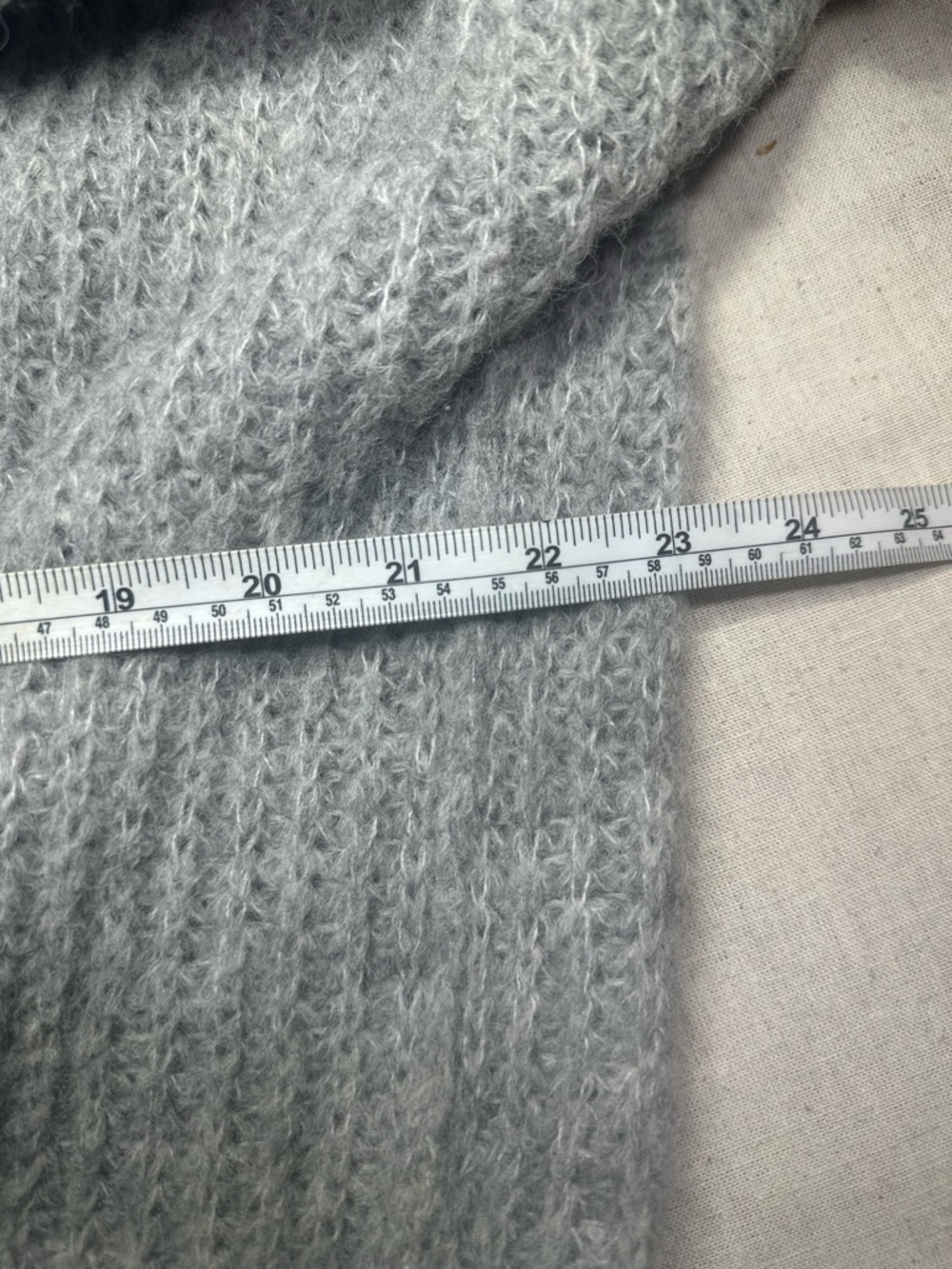 Free People Alpaca Wool Gray Open-Front Women's Knit Cardigan Sweater Women’s M - Picture 5 of 8